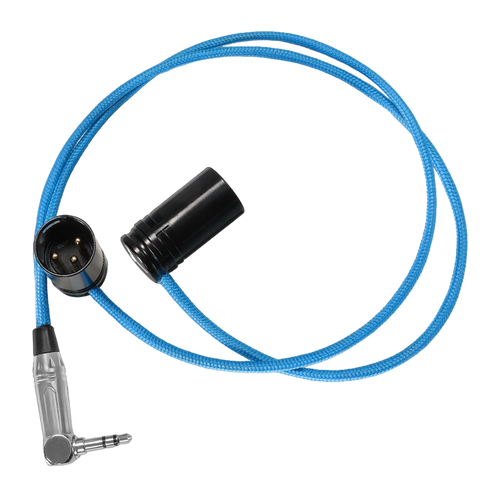 16” Straight Dual Low Profile Right Angle XLR to Single Stereo 3.5mm TRS