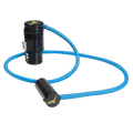 17" Mini Adjustable XLR Male to Adjustable Female XLR Audio Cable