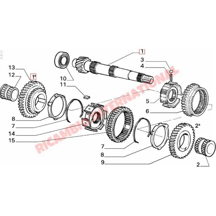 1st & 2nd Gear Syncro Hub - Classic Fiat Panda - Clutch & Transmission Parts
