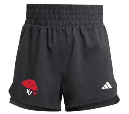 5" Adidas Pacer Woven Shorts - Women's "25