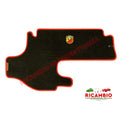 Abarth Black & Red Carpet Luggage Compartment/Boot Mat - Classic Fiat 500 - Carpet