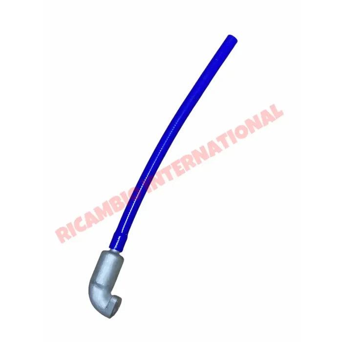 Aluminium Crankcase Breather,Gasket & Hose Kit - Classic Fiat 500,126 - Blue silicone hose 500mm - Mechanical & Engine