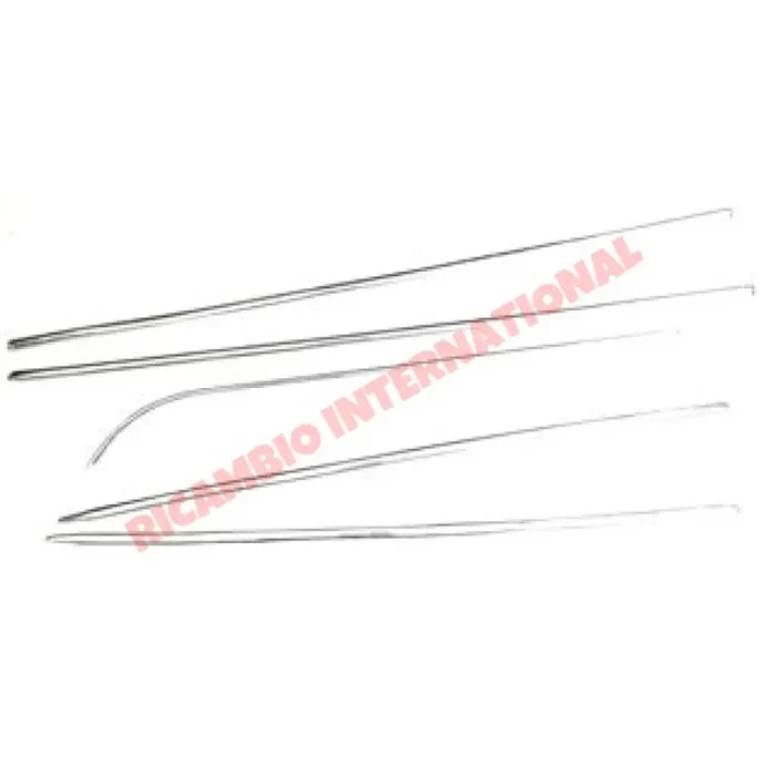 Aluminium Moulding Kit (5 piece) - Classic Fiat 500 - Chrome - Aluminium & Exterior Trim Parts