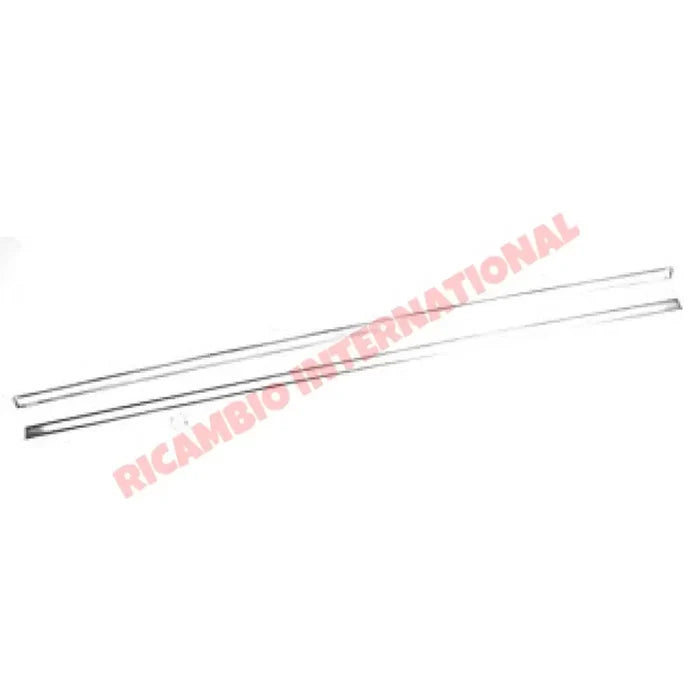 Aluminium Sill Moulding Trim Kit (2 piece) - Classic Fiat 500 - Chrome - Aluminium & Exterior Trim Parts