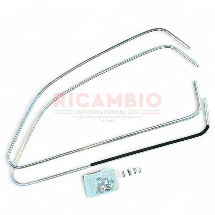 Aluminium Window Surround Trim Kit - Classic Fiat 500 - Chrome - Aluminium & Exterior Trim Parts