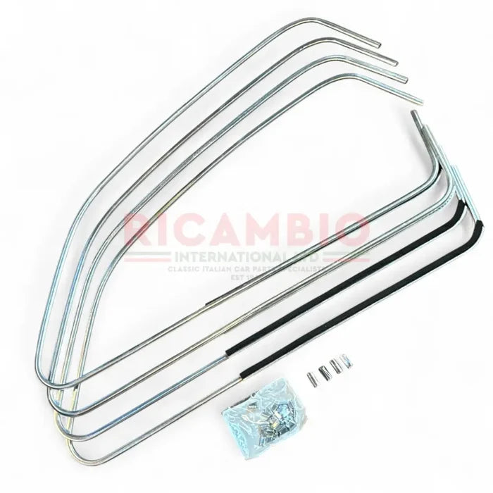 Aluminium Window Surround Trim Kit - Classic Fiat 500 - Chrome - Aluminium & Exterior Trim Parts