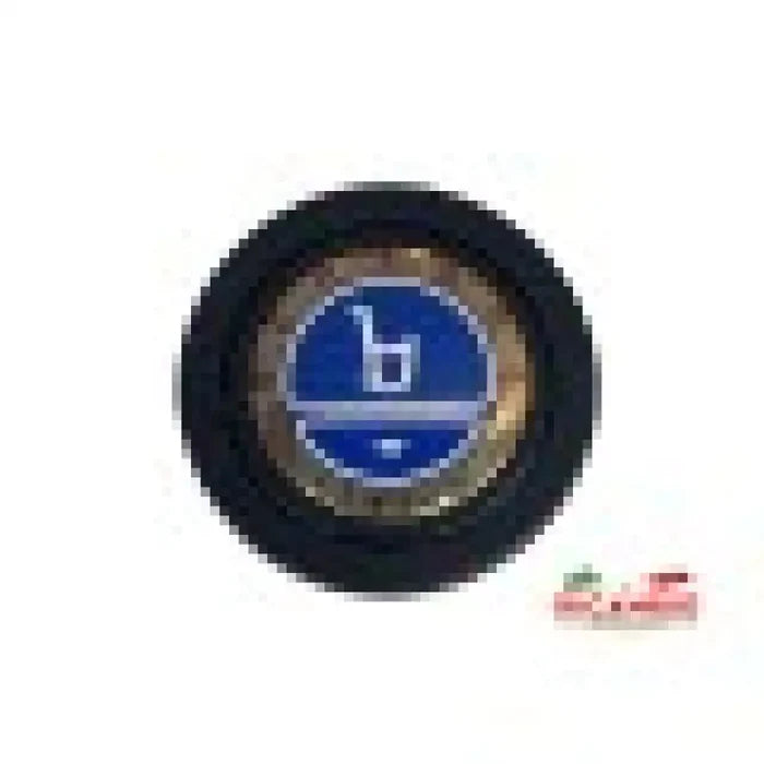 Black Leather ’LUISI’ Steering Wheel - Classic Fiat 500 126 - Bertone Badge - Steering
