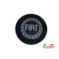 Black Leather ’LUISI’ Steering Wheel - Classic Fiat 500 126 - Fiat Black Carbon - Steering