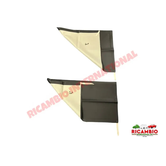 Black Twin Canvas Sunroof Kit - Classic Fiat Panda - Sunroof & Associated Parts