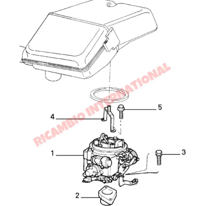 Bottom Carburettor Spacer & Gaskets - Classic Fiat Panda Uno Lancia Y10 - Gaskets & Oil Seals