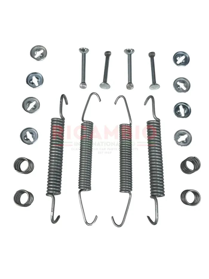 Brake Shoe Clip Fitting Kit - Fiat 126,127,128,Classic Panda,Seicento,A112,Lancia Delta,Y10 - Brake Parts and Components