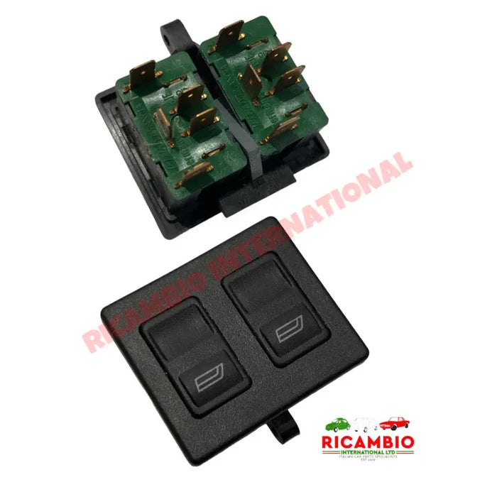 Brown Drivers Twin Electric Window Switch - Lancia Thema - Electrical