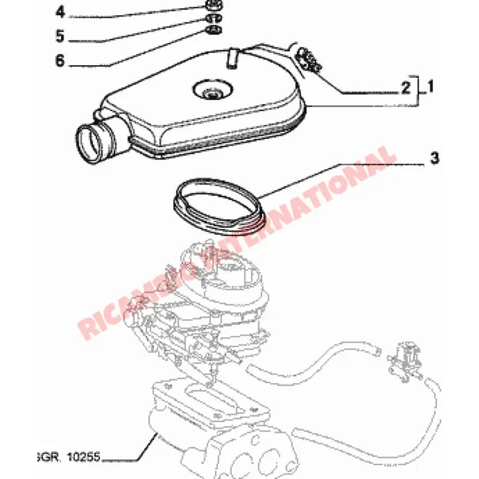 Carburettor Top Rubber Seal - Fiat 126 - Fuel System