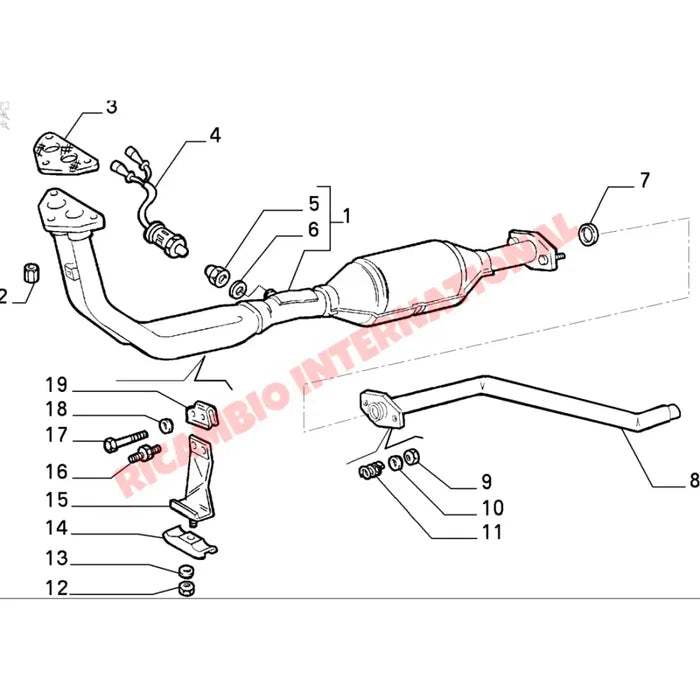 Centre Exhaust - Classic Fiat Panda 999cc i.e CAT - Panda Exhaust System