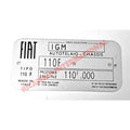Chassis Plate - Classic Fiat 500 - Classic Fiat 500 Parts & Spares