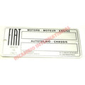 Chassis Plate - Classic Fiat 500,126,600,850,900 - Classic Fiat 500 Parts & Spares