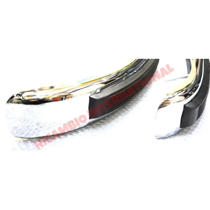 Chrome Bumper Kit (W/Rubber strip) - Classic Fiat 500 - Bumpers and Knudge Bars