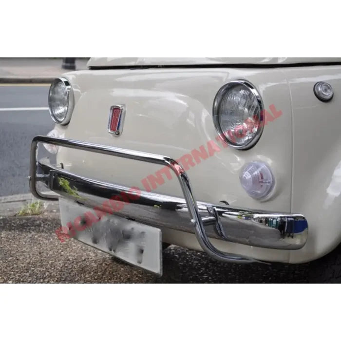 Chrome Bumper/Knudge Bar Overiders Kit (3 piece) & Fitting Kit - Classic Fiat 500 - Classic Fiat 500 Parts & Spares