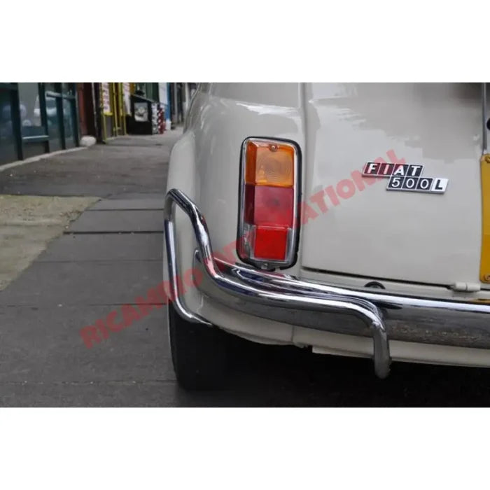 Chrome Bumper/Knudge Bar Overiders Kit (3 piece) & Fitting Kit - Classic Fiat 500 - Classic Fiat 500 Parts & Spares