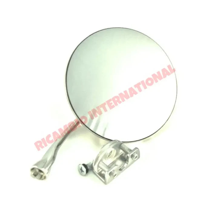 Chrome Mirror (Clip-on) - Classic Fiat 500 N/D/G,600 - Chrome - Aluminium & Exterior Trim Parts
