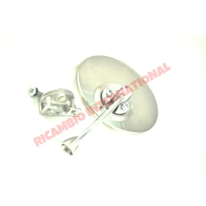 Chrome Mirror (Clip-on) - Classic Fiat 500 N/D/G,600 - Chrome - Aluminium & Exterior Trim Parts