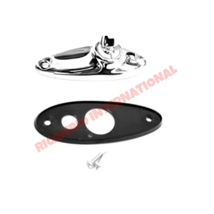 Chrome Round Mirror (Bolt-on) - Classic Fiat 500,126,600,850,124 - Mirrors