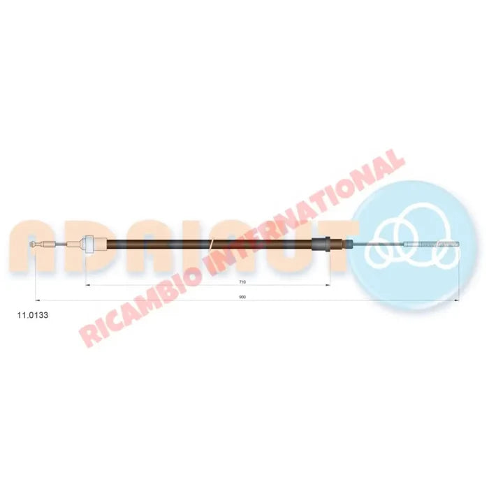 Clutch Cable (LHD) - Fiat 124 - Clutch - Transmission & Related Parts