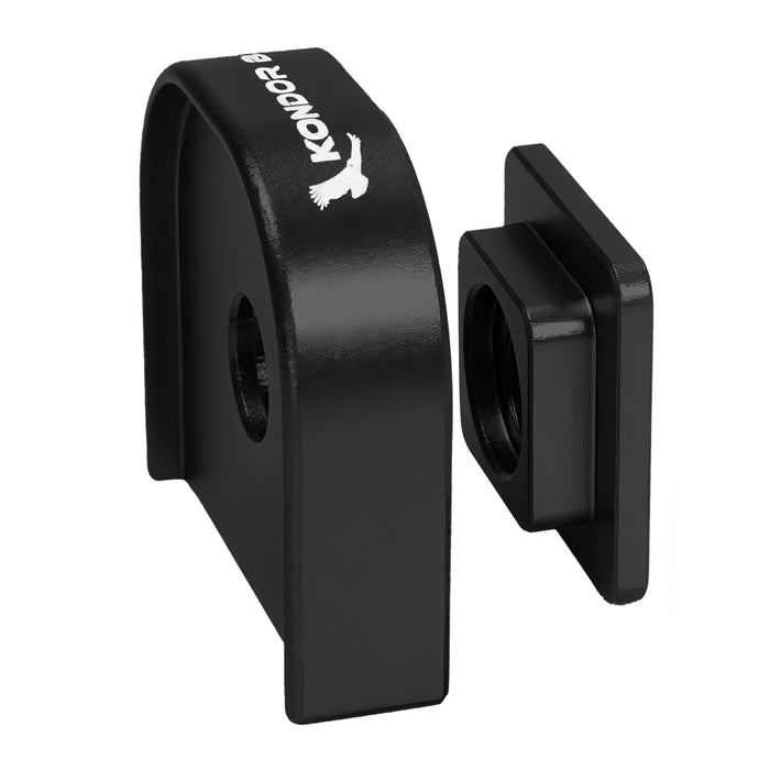 Cold Shoe to Mini Lock QR Plate Adapter Cradle