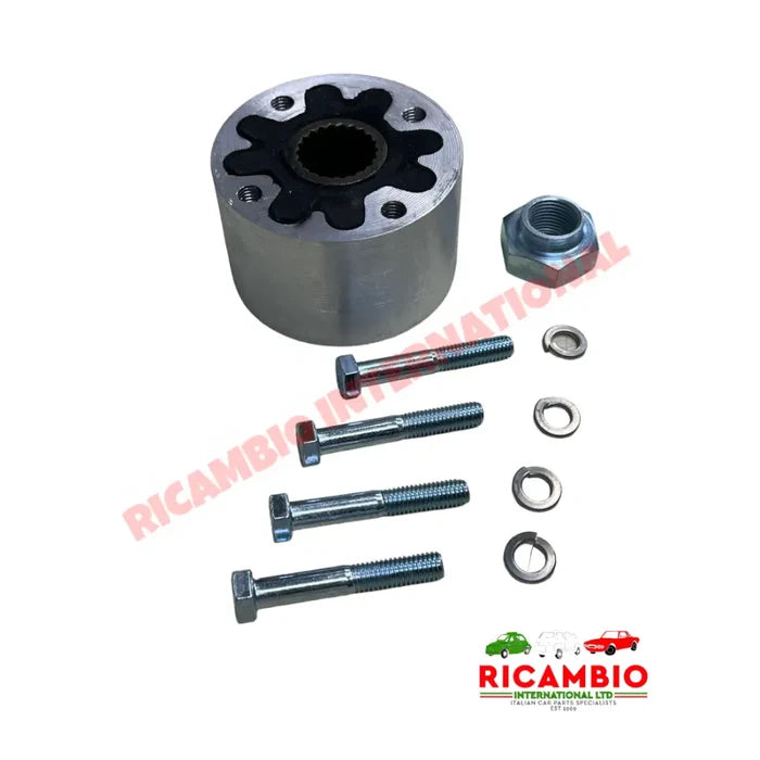 Drive Shaft Coupling Joint Bolts & Rear Hub Nut - Classic Fiat 500,126,600 - Axles - Shafts - Joints and Couplings