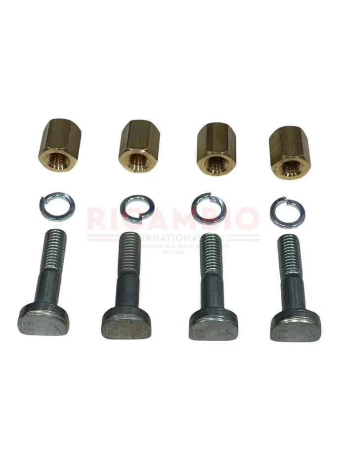 Exhaust Manifold Flat Edged Bolts/Washers Kit - Classic Fiat 500 126 - Exhaust & Related Parts