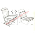 Front Seat Back Vinyl Support - Classic Fiat 500 - Interior Trim
