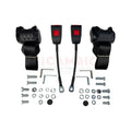 Front Seat Belt Kit Automatic - Classic Fiat 500 126 600 850 900 - Black - Classic Fiat 500 Parts & Spares