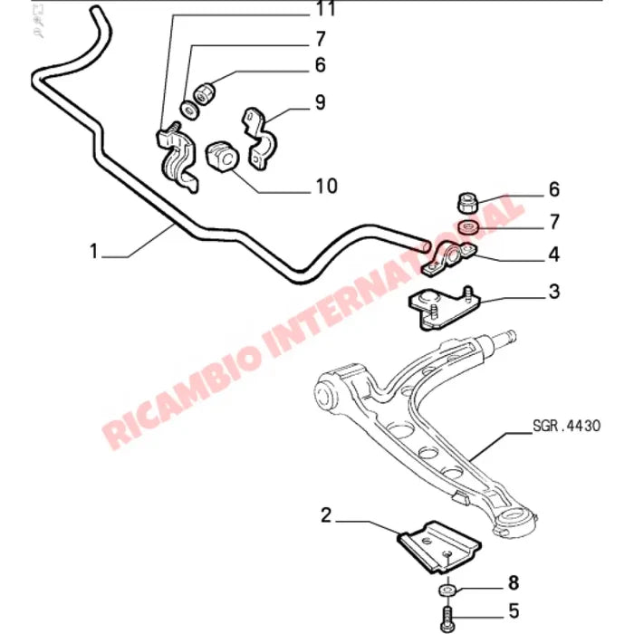 Front Suspension Support Plate - Fiat Cinquecento,Seicento - Steering - Shaft & Suspension