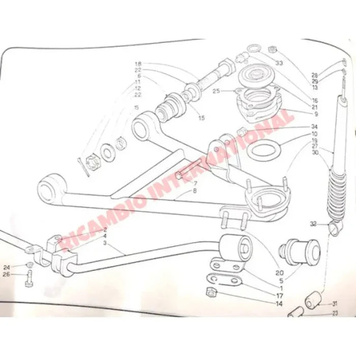 Front Top/Upper Suspension Modification Kit - Lancia Fulvia - Suspension