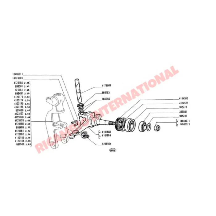 Front Wheel Bearing Kit (ORIGINAL) - Classic Fiat 500 & 126 - Bearings