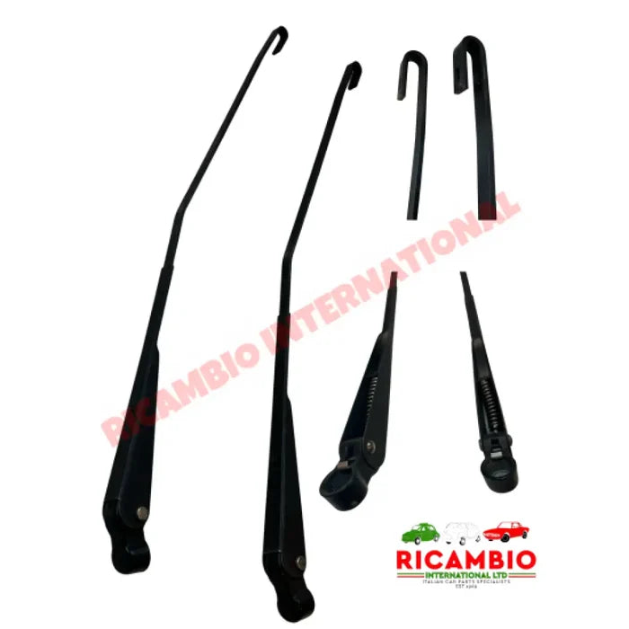 Front Wiper Arm (2) RHD - Fiat & Lancia Assorted - Push-on Spindle Wiper Arms
