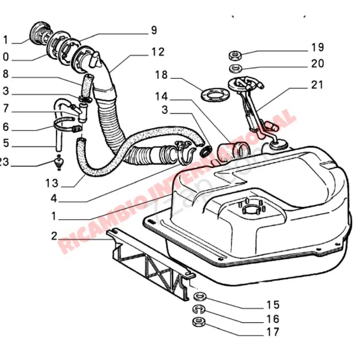 Fuel Filler Joining Hose - Classic Fiat Panda 4x4 - Fuel System