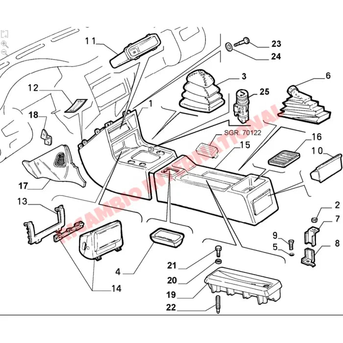 Gear Lever Boot - Fiat Coupe - Clutch and Transmission Parts