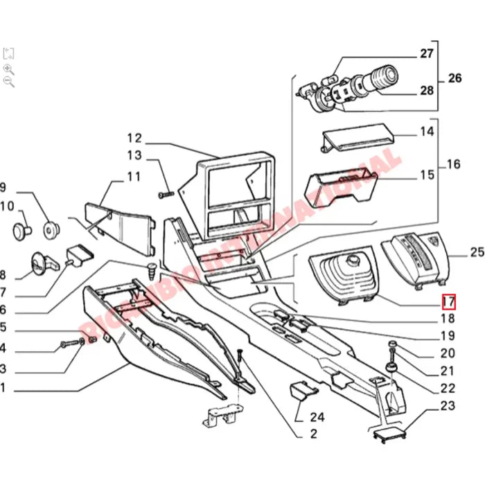 Gear Lever Boot/Surround - Lancia Delta - Lancia Delta Integrale