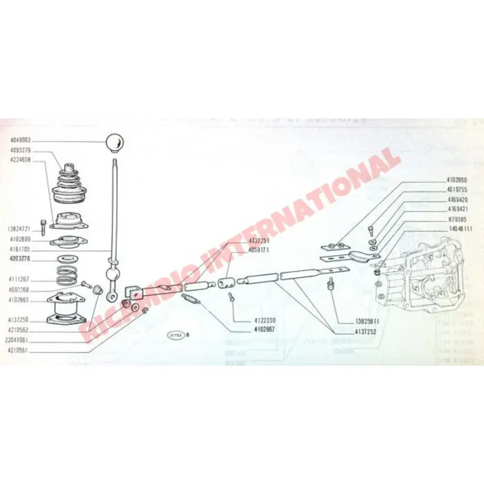 Gear Linkage Coupling - Fiat 850 850T 900T/E 127 128 X19 - Axles - Shafts - Joints and Couplings