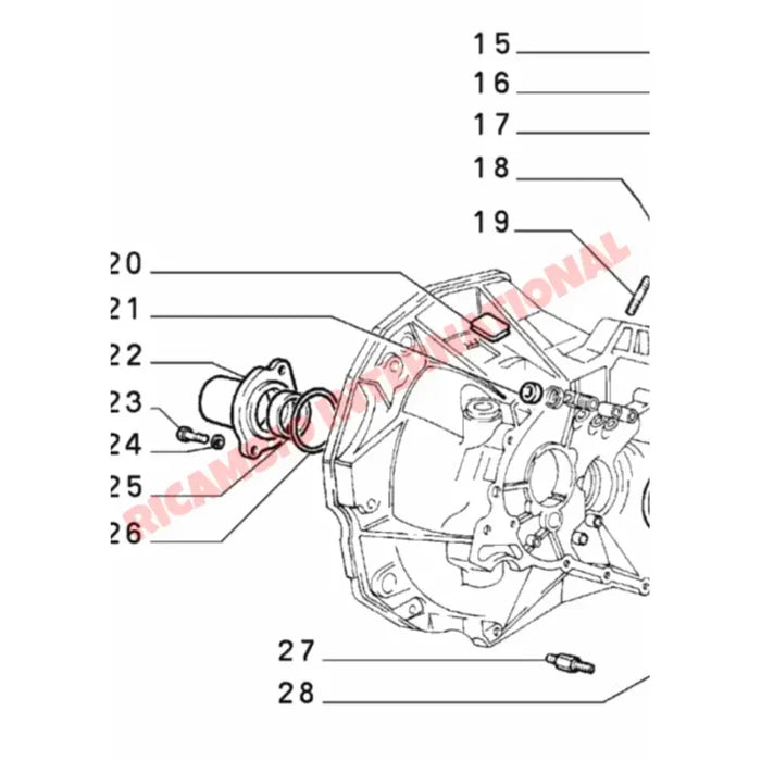 Gearbox Spigot Shaft Oil Seal - Classic Fiat Panda,Uno,New 500,Cinquecento Autobianchi A112 - Clutch & Transmission
