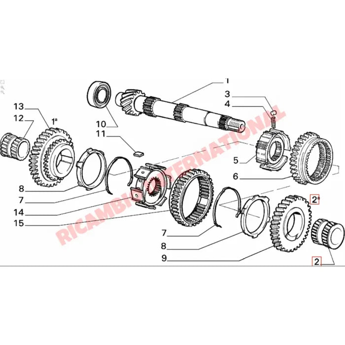 Gearbox Syncronizer Ring - Classic Fiat Panda - Clutch & Transmission Parts