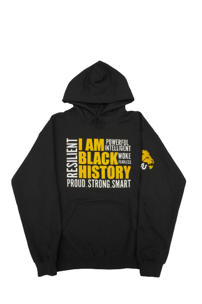 Gildan Heavy Blend BHM Hoodie - Black & Gold