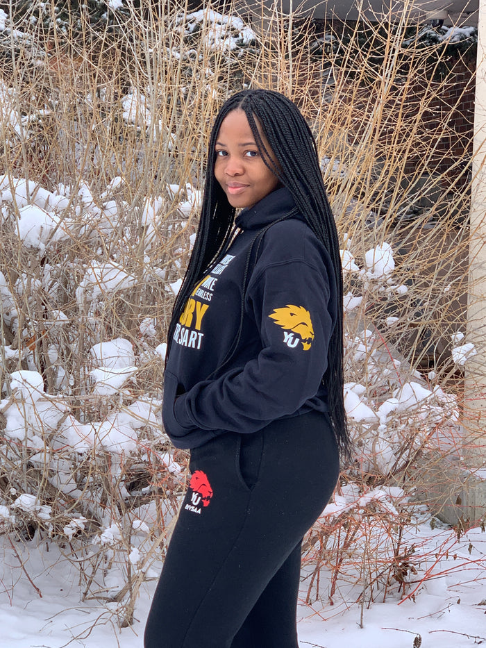 Gildan Heavy Blend BHM Hoodie - Black & Gold