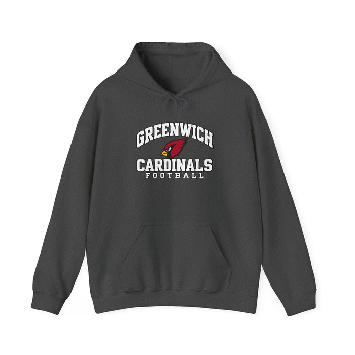 Greenwich Cardinals Football Adult Hoodie
