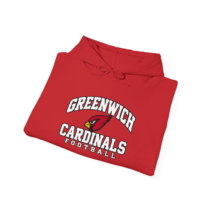 Greenwich Cardinals Football Adult Hoodie