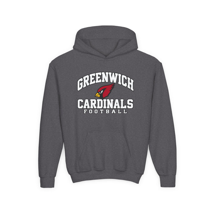 Greenwich Cardinals Football Youth Hoodie