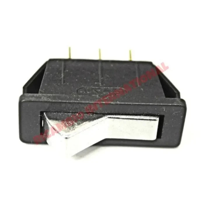 Heater Fan Switch (Black/Chrome) - Fiat 124 - Interior Switches