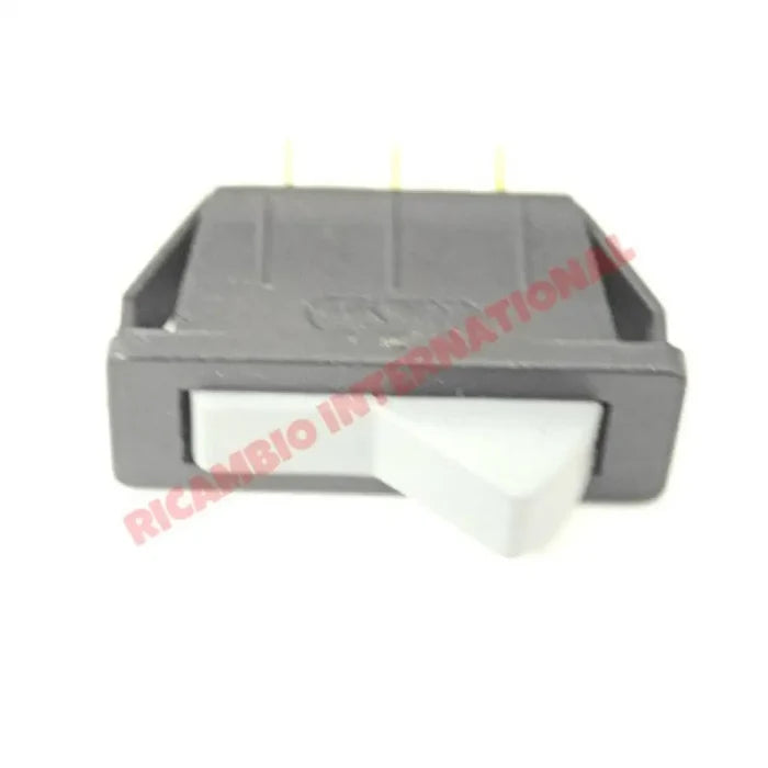 Heater Fan Switch (Black/Grey) - Fiat 124 - Interior Switches