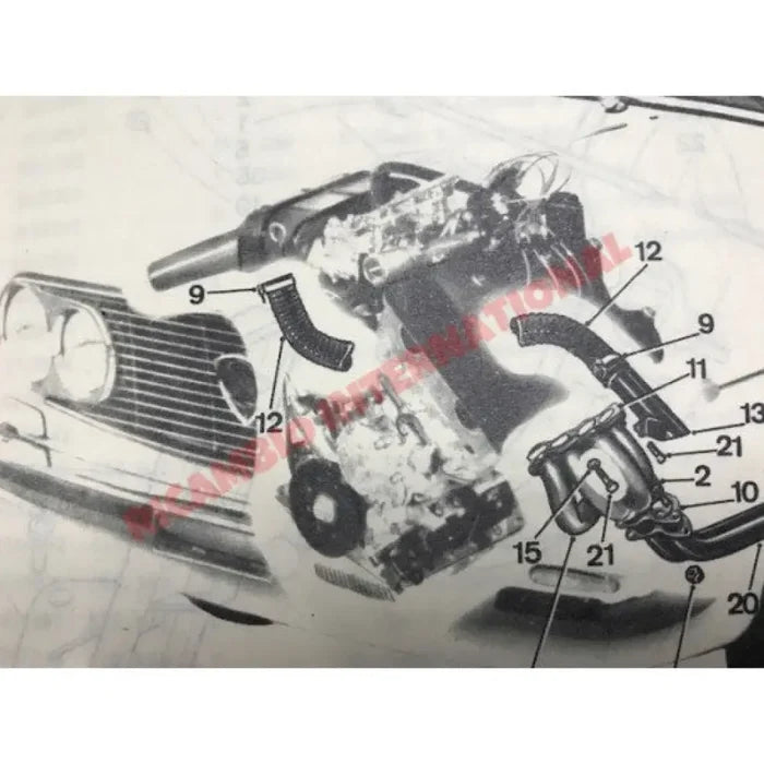 Hot Air Intake Hose - Lancia Fulvia - Lancia Fulvia